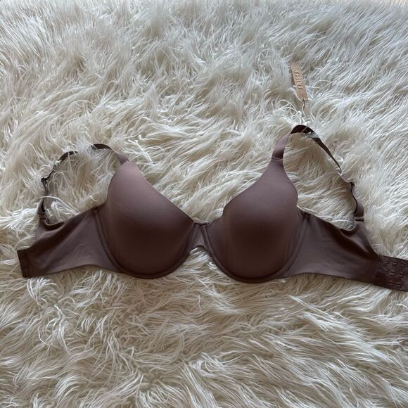 Skims Fits Everybody Plunge Bra Umber Size 36H - Picture 3 of 10